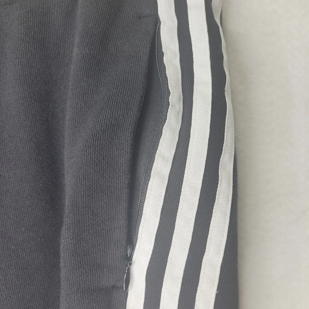 Vintage 80s Adidas‎ Trefoil Sweatpants Jogger Stitched Logo 3 Stripe Adult Sz M
